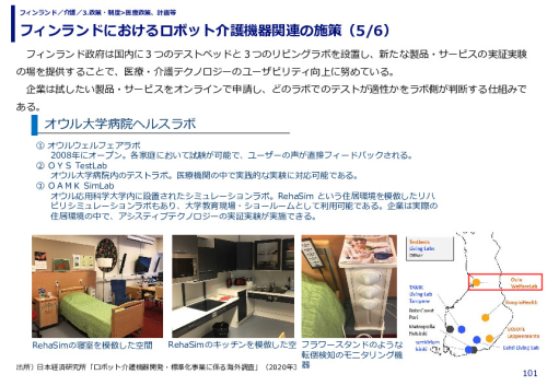 フィンランドにおけるロボット介護機器関連の施策